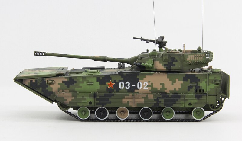 Fine 1:72 Chinese zbd-05 amphibious landing tank army duck Digital Camouflage number random Alloy collection model