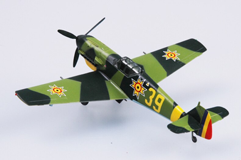 Trumpet 1:72 Romania air force BF109E-3 fighter 37285 finished product model