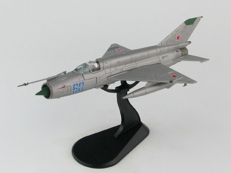 fine 1/72 H 196 Soviet air force mig-21smt fighter blue 60 Finished alloy model
