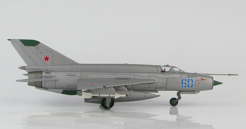 fine 1/72 H 196 Soviet air force mig-21smt fighter blue 60 Finished alloy model