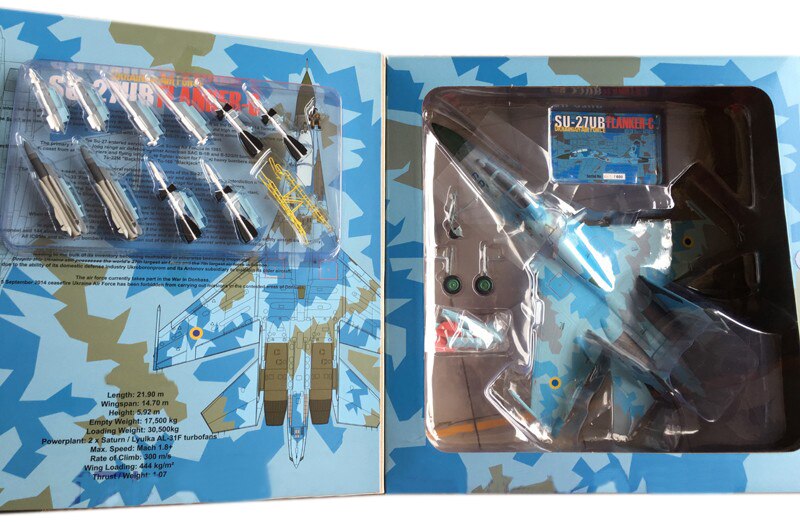 fine 1/72 Ukrainian air force su-27ub fighter model Two seat type Alloy collection model fine 1/72 Ukrainian air force su-27ub fighter model Two seat type Alloy collection model
