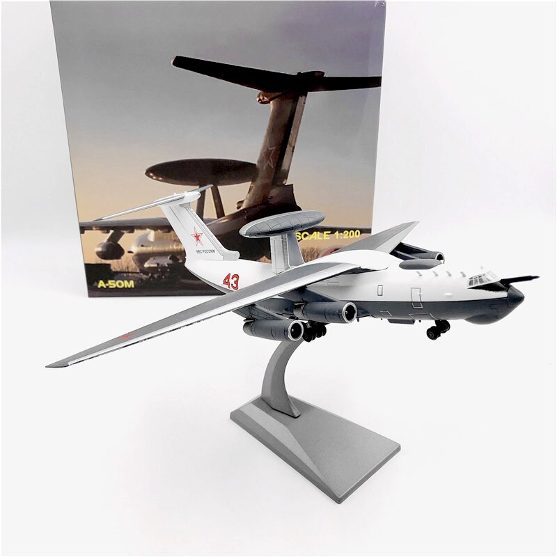 1/200 Soviet A-50 mainstay early warning aircraft model Semi alloy collection model 1/200 Soviet A-50 mainstay early warning aircraft model Semi alloy collection model