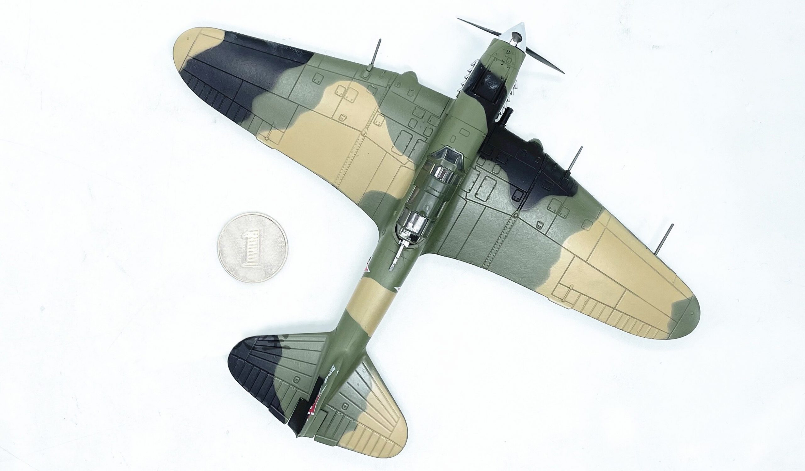 1: 72 World War II Soviet air force il-2m3 fighter model Alloy static model finished product