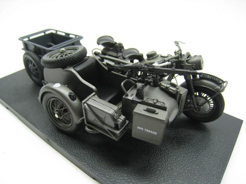 1/24 German R75 tricycle model Band Trailer European African battlefield Semialloy collection model 1/24 German R75 tricycle model Band Trailer European African battlefield Semialloy collection model