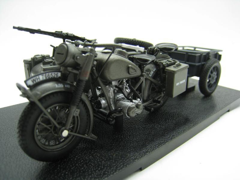 1/24 German R75 tricycle model Band Trailer European African battlefield Semialloy collection model 1/24 German R75 tricycle model Band Trailer European African battlefield Semialloy collection model
