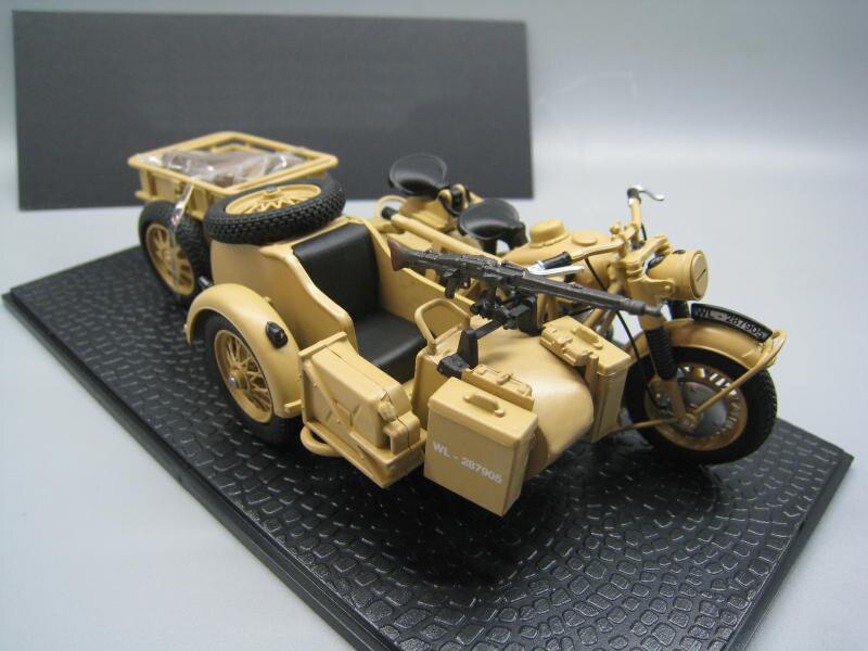 1/24 German R75 tricycle model Band Trailer European African battlefield Semialloy collection model 1/24 German R75 tricycle model Band Trailer European African battlefield Semialloy collection model