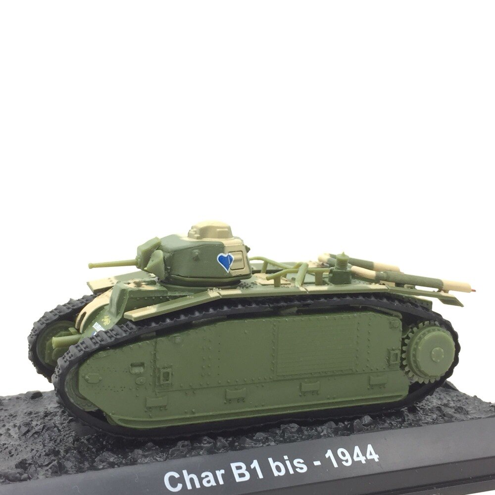 Special Offer 1:72 1944 French char B1 tank model in World War II Alloy collection model