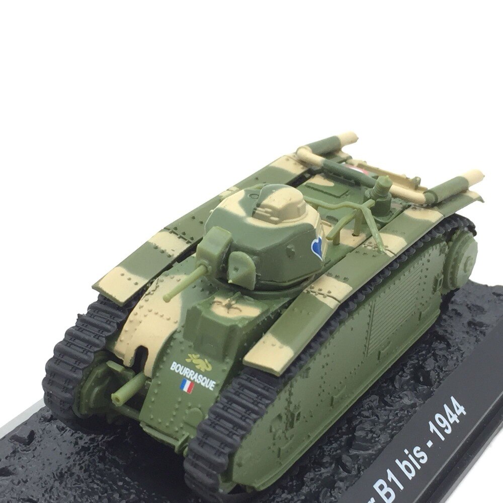 Special Offer 1:72 1944 French char B1 tank model in World War II Alloy collection model