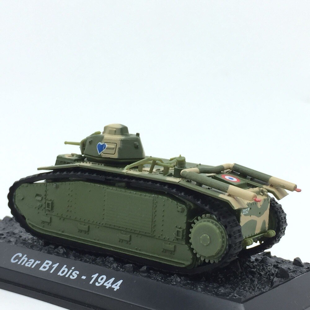 Special Offer 1:72 1944 French char B1 tank model in World War II Alloy collection model