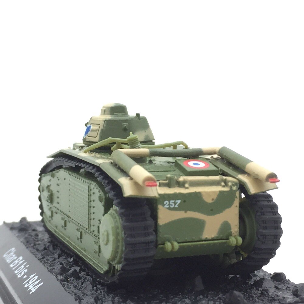 Special Offer 1:72 1944 French char B1 tank model in World War II Alloy collection model