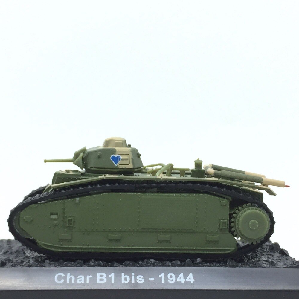 Special Offer 1:72 1944 French char B1 tank model in World War II Alloy collection model