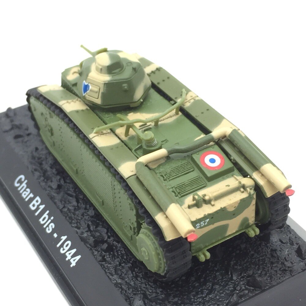 Special Offer 1:72 1944 French char B1 tank model in World War II Alloy collection model