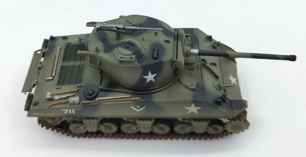 1:72 Us M4A3 tank model in World War II 76MM artillery Finished model 36261