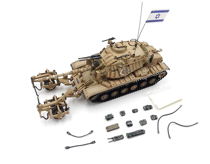 Fine 1 / 72 Israel 6B IDF m60a1 minesweeping tank model Middle East War Desert painting Fine 1 / 72 Israel 6B IDF m60a1 minesweeping tank model Middle East War Desert painting