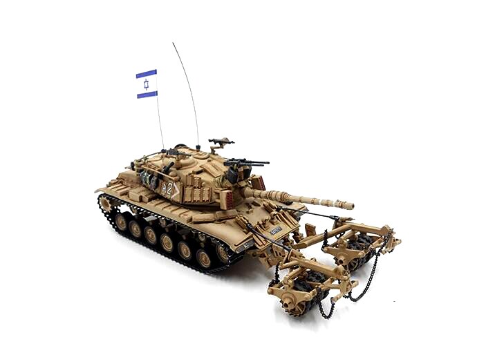 Fine 1 / 72 Israel 6B IDF m60a1 minesweeping tank model Middle East War Desert painting Fine 1 / 72 Israel 6B IDF m60a1 minesweeping tank model Middle East War Desert painting
