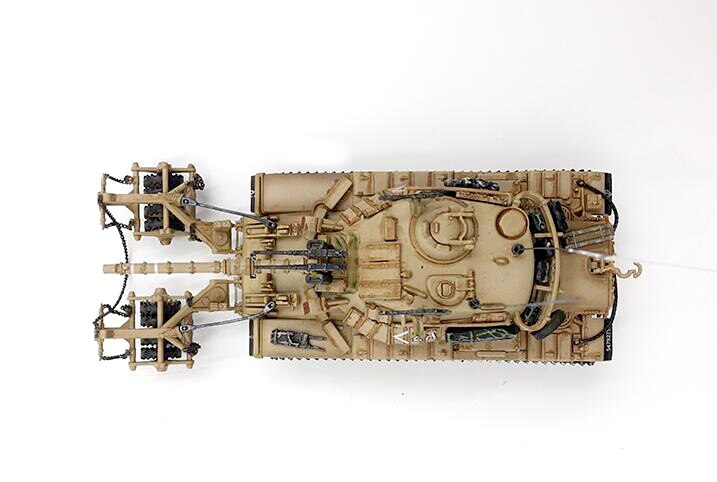 Fine 1 / 72 Israel 6B IDF m60a1 minesweeping tank model Middle East War Desert painting Fine 1 / 72 Israel 6B IDF m60a1 minesweeping tank model Middle East War Desert painting