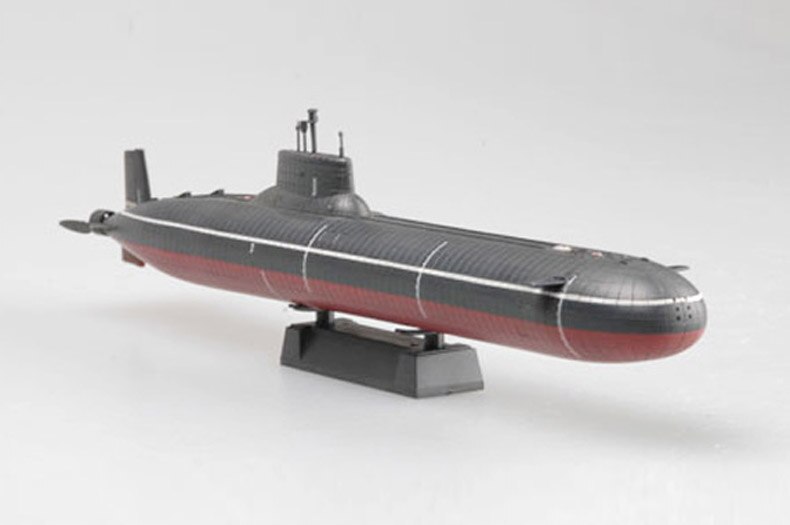 1:700 Russia Nuclear submarine model of typhoon class ballistic missile Collection model em37325