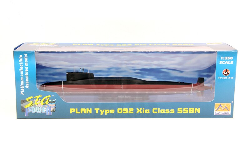 1 / 350 37506 Chinese Navy 092 nuclear submarine Long March 6 Finished ship model Collection model