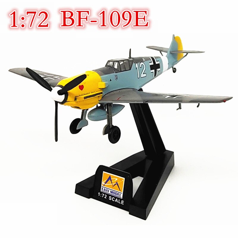 1:72 German Air Force BF109E/TROP Fighter model Small hand products 37276