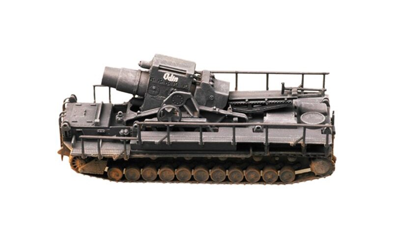1: 144 German Karl giant mortar model Finished product model Trumpeter 34902