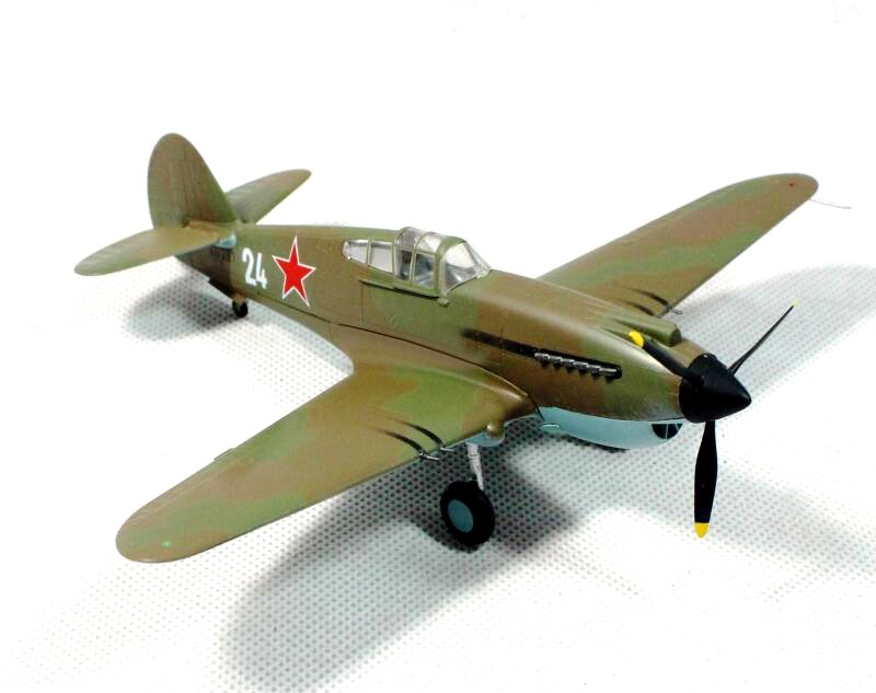 Trumpeter 1/72 World War II Soviet P40 fighter model 37206 finished product model