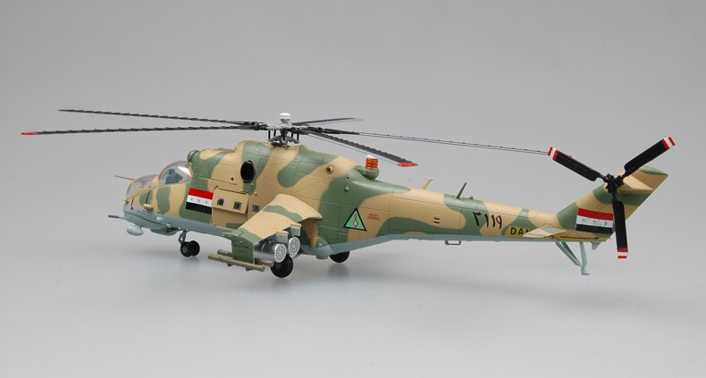 Trumpet 1:72 Iraqi air force Mi-24 armed helicopter 37039 finished product model Trumpet 1:72 Iraqi air force Mi-24 armed helicopter 37039 finished product model
