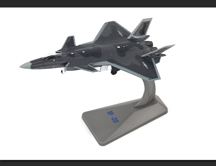 1/100 Chinese air force J20 stealth fighter model Collection model of ...