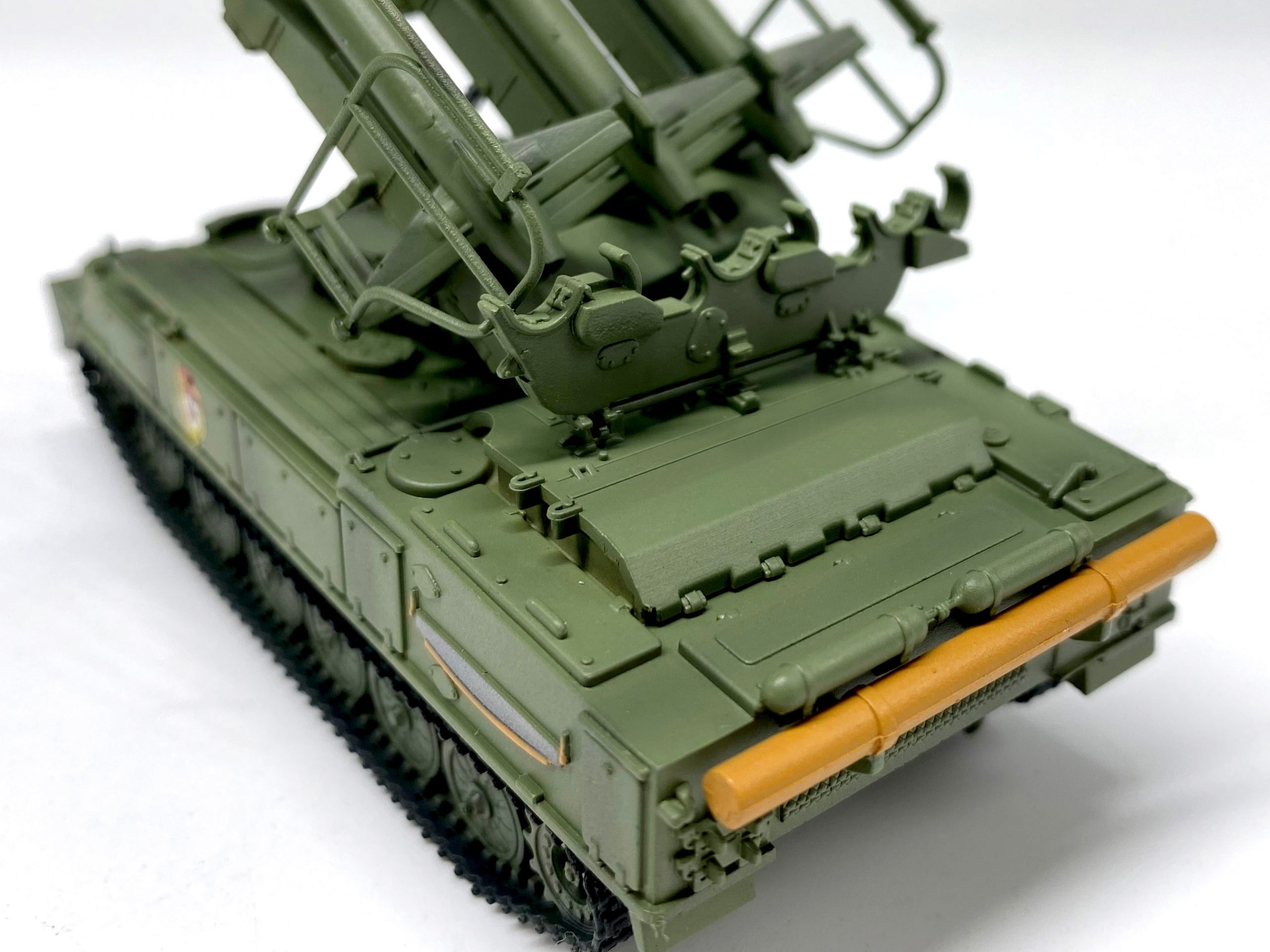 1: 72 sam-6 air defense missile launcher model East Germany painting Painting by the guards EM35109 35110 Collection model 1: 72 sam-6 air defense missile launcher model East Germany painting Painting by the guards EM35109 35110 Collection model