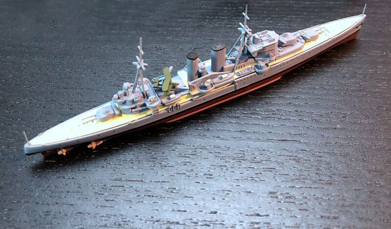 rare 1 / 1250 Royal Navy Heavy cruiser Exeter Static finished product model Alloy model rare 1 / 1250 Royal Navy Heavy cruiser Exeter Static finished product model Alloy model