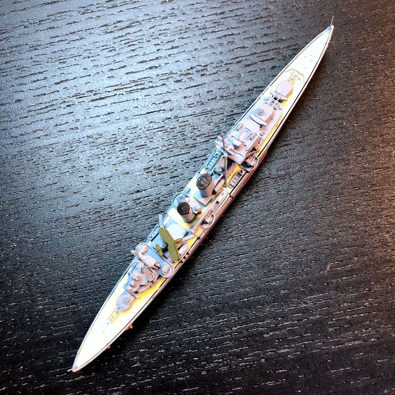 rare 1 / 1250 Royal Navy Heavy cruiser Exeter Static finished product model Alloy model rare 1 / 1250 Royal Navy Heavy cruiser Exeter Static finished product model Alloy model