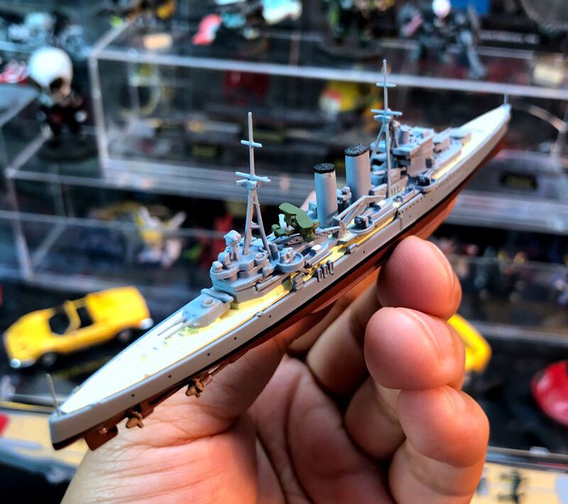 rare 1 / 1250 Royal Navy Heavy cruiser Exeter Static finished product model Alloy model rare 1 / 1250 Royal Navy Heavy cruiser Exeter Static finished product model Alloy model