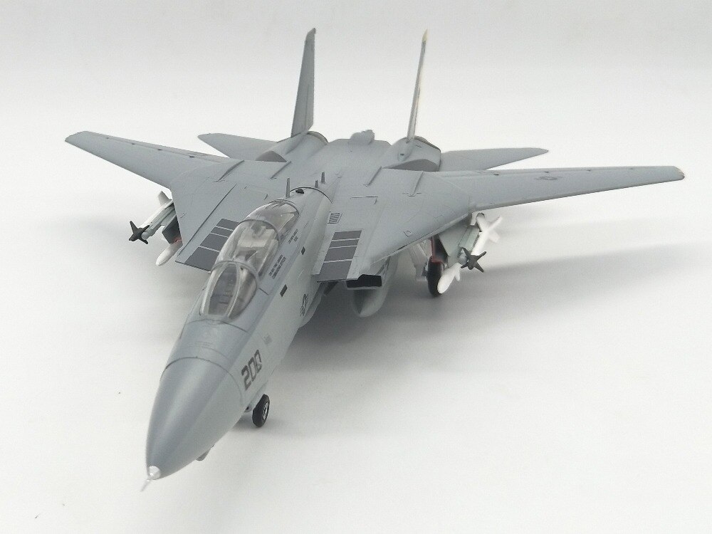 1:72 Us F-14D vf-31 Bomb cat squadron Fighter model Static simulation finished product Trumpeter 37194 Variable swept wing