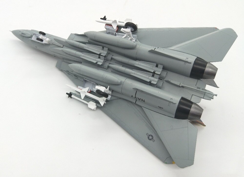 1:72 Us F-14D vf-31 Bomb cat squadron Fighter model Static simulation finished product Trumpeter 37194 Variable swept wing