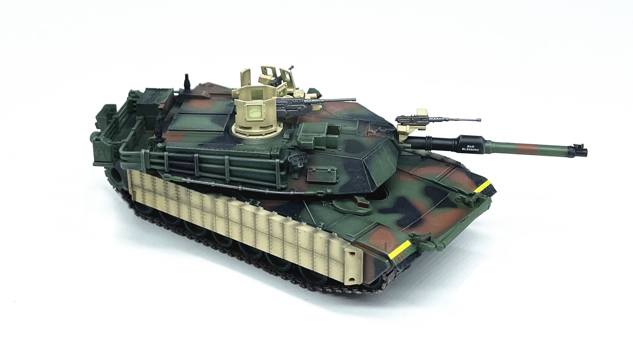 1: 72 us m1a1 tusk main battle tank NATO coating Finished model ornaments