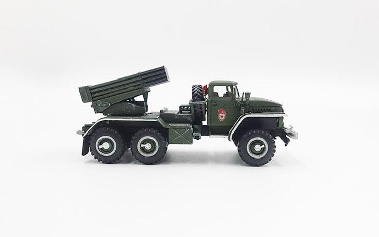 Fine 1 / 72 Russian bm21 Multiple Rocket Launcher 1970 guard Brigade Finished product collection model Fine 1 / 72 Russian bm21 Multiple Rocket Launcher 1970 guard Brigade Finished product collection model