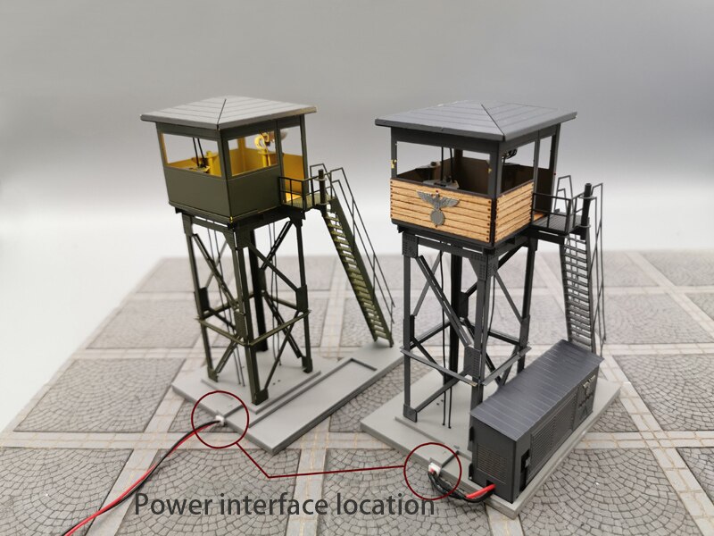 Fine 1:72 military watchtower model Military scenario module Light version Alloy finished products Fine 1:72 military watchtower model Military scenario module Light version Alloy finished products