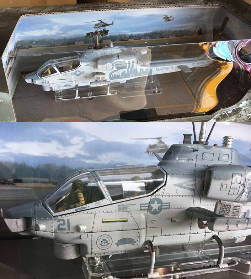 Fine 1 / 48 US Marine Corps AH-1W armed helicopter Afghanistan Finished product model
