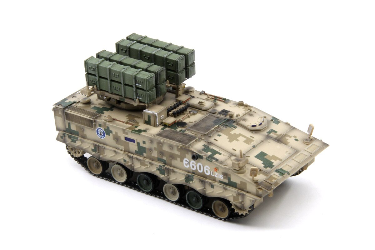 1: 72 China hj-10 anti tank missile launcher Armored car Desert Digital Camouflage Finished product model Number random
