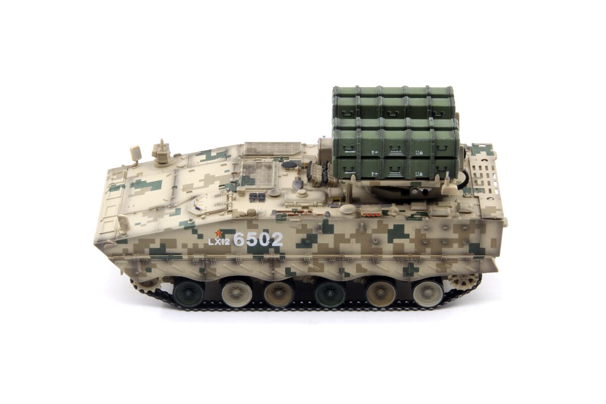1: 72 China hj-10 anti tank missile launcher Armored car Desert Digital Camouflage Finished product model Number random