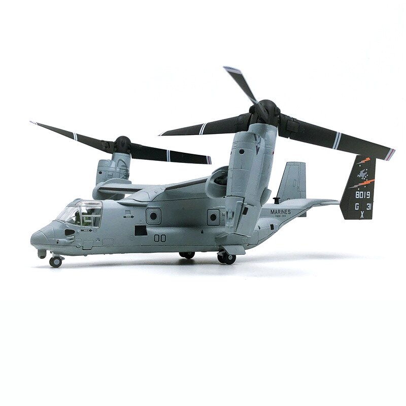 1: 72 U.S. Marine Corps V-22 transport helicopter model V22 tilt rotor aircraft Simulation finished product model