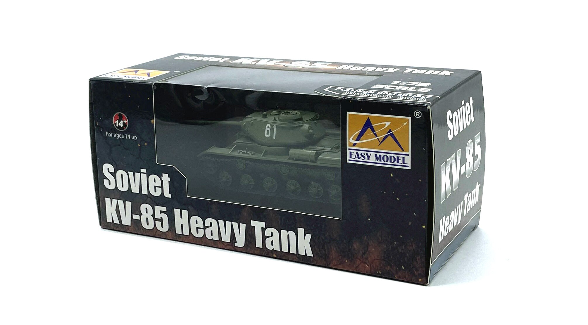 1: 72 World War II Soviet Union kv-85 heavy tank 61 small handmade model 35131