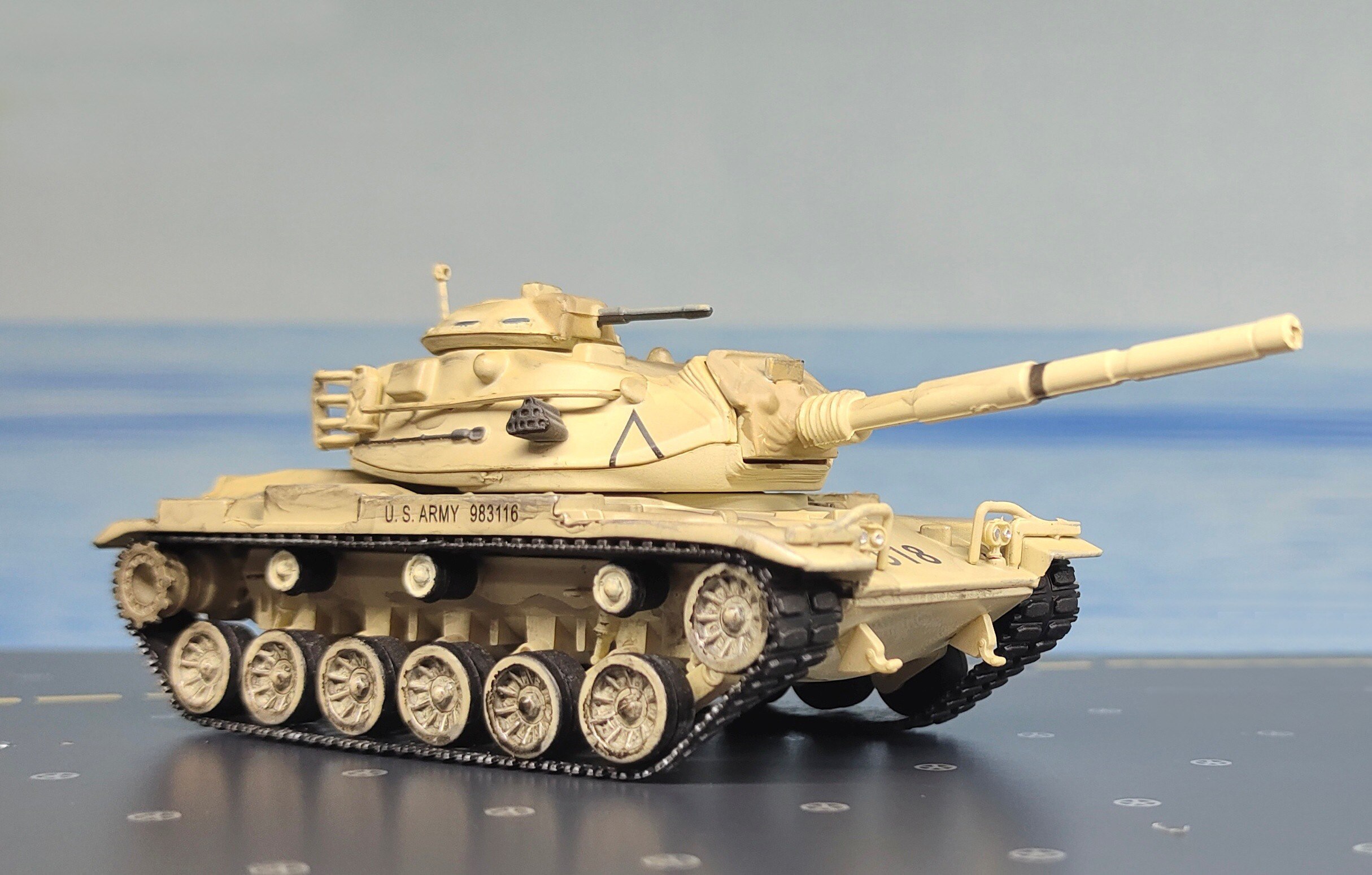 1:72 Us M60A3 Main battle tank Static simulation model finished product