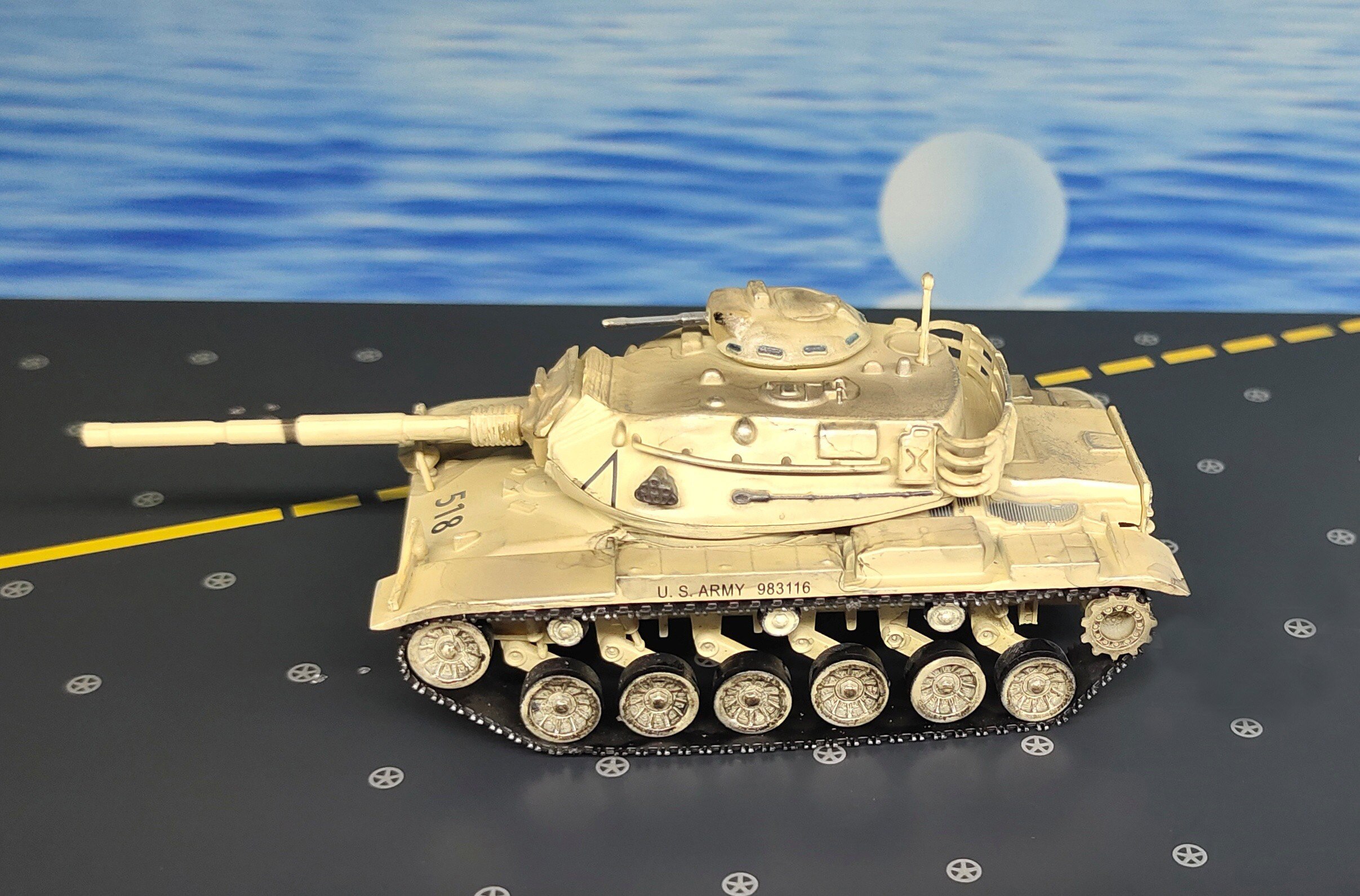 1:72 Us M60A3 Main battle tank Static simulation model finished product