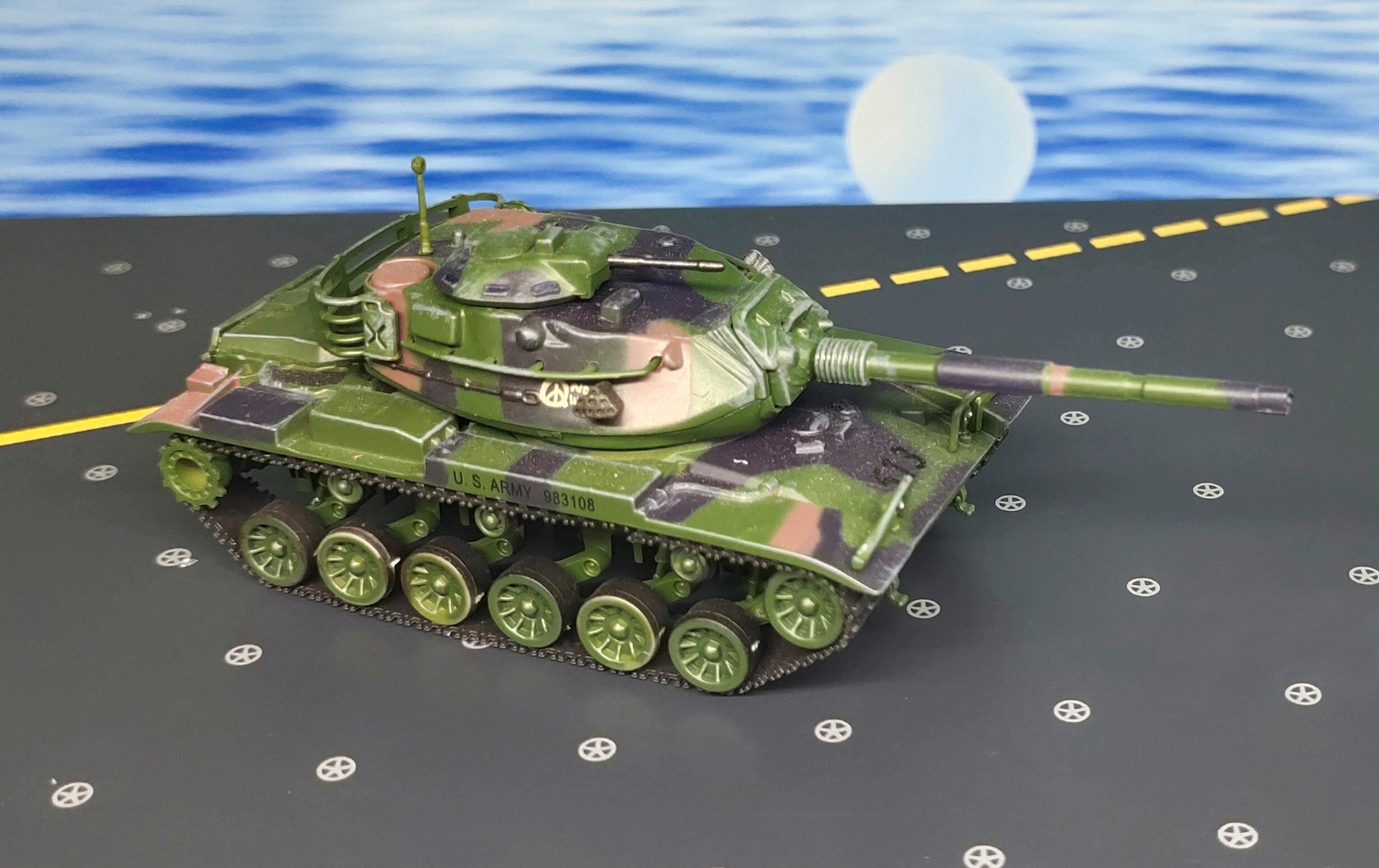 1:72 Us M60A3 Main battle tank Static simulation model finished product