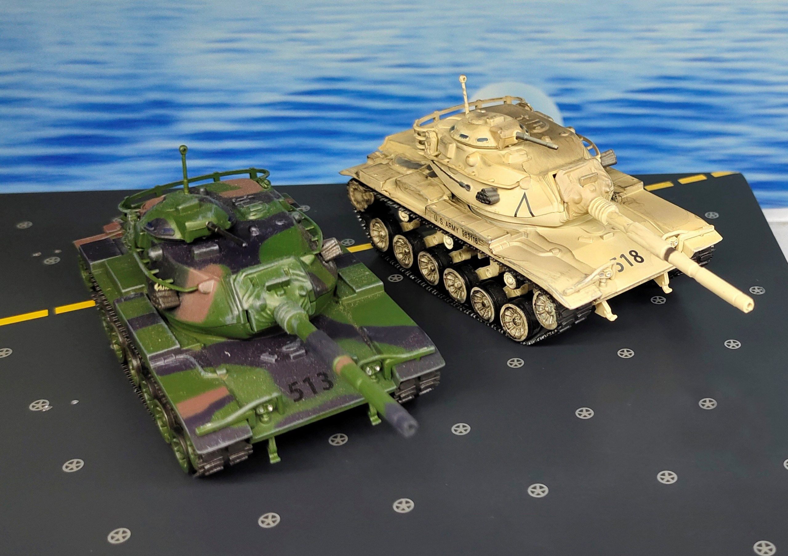 1:72 Us M60A3 Main battle tank Static simulation model finished product