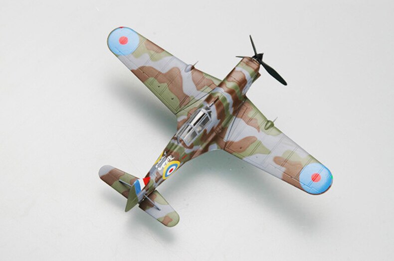 Trumpeter 1/72 WWII French ms406 fighter 36328 finished product model