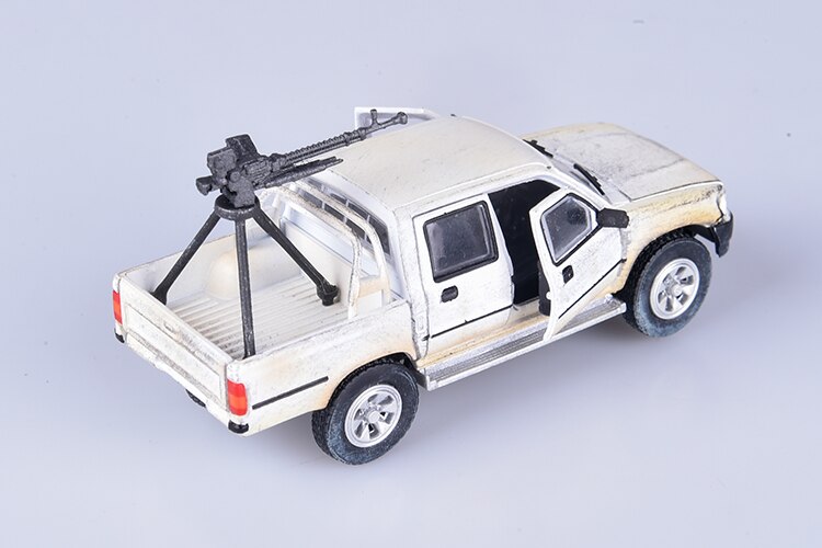 1 / 72 armed pickup truck + dshk heavy machine gun Middle East War Off road vehicle model products Collection model 1 / 72 armed pickup truck + dshk heavy machine gun Middle East War Off road vehicle model products Collection model