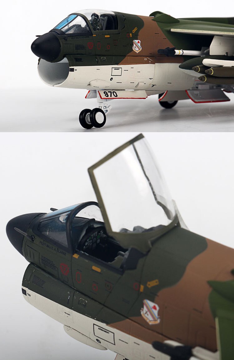 Fine 1 / 72 USAF a-7d fighter Vietnam war Alloy collection model With display bracket Fine 1 / 72 USAF a-7d fighter Vietnam war Alloy collection model With display bracket