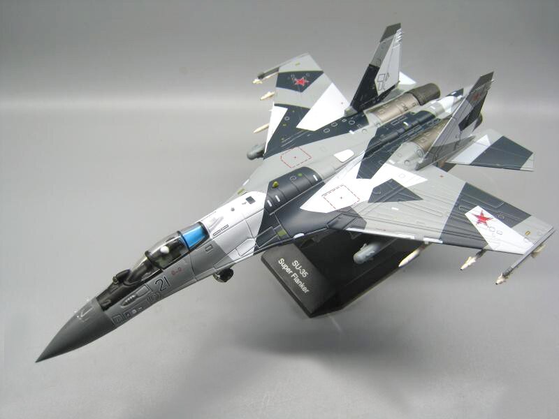 1: 100 Russian su35 fighter model Alloy static simulation finished ornament 1: 100 Russian su35 fighter model Alloy static simulation finished ornament