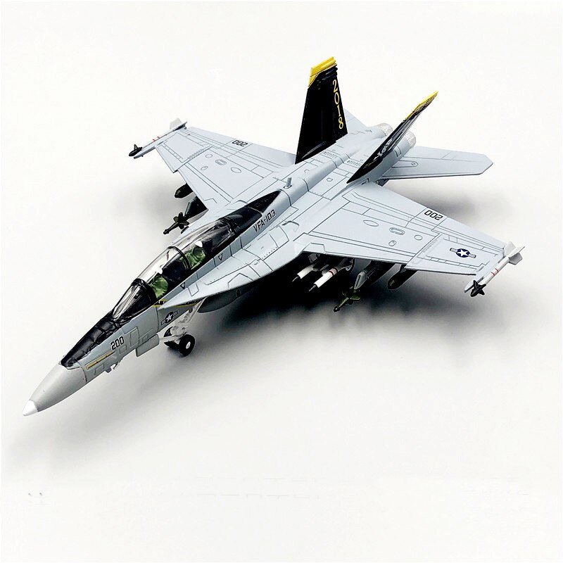 Special Offer 1:100 U.S. Navy F/A-18F fighter Pirate Flag Squadron 75th Anniversary Alloy Collection